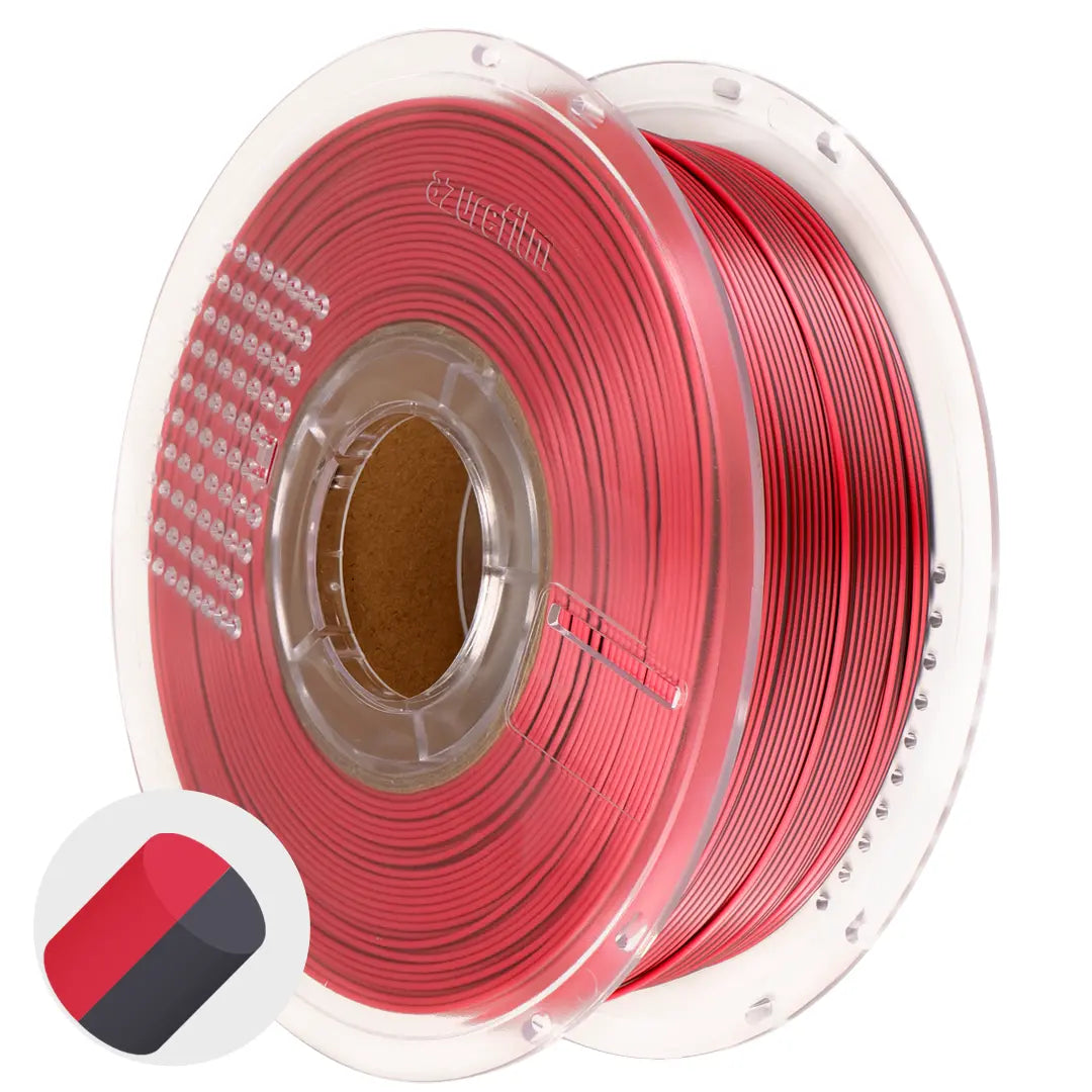 Azurefilm PLA Silk Dual Color Crimson Steel 1000g
