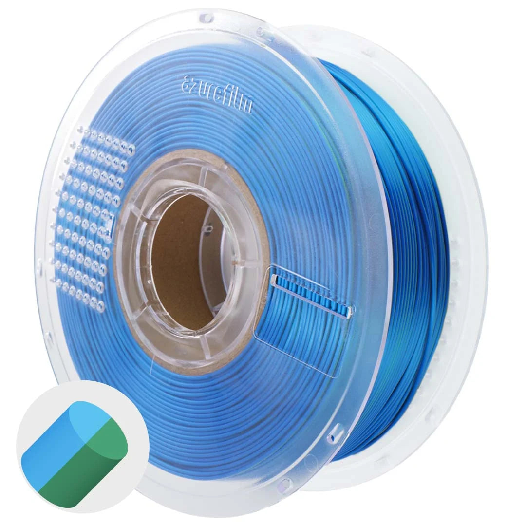 Azurefilm PLA Silk Dual Color Emerald Surf 1000g