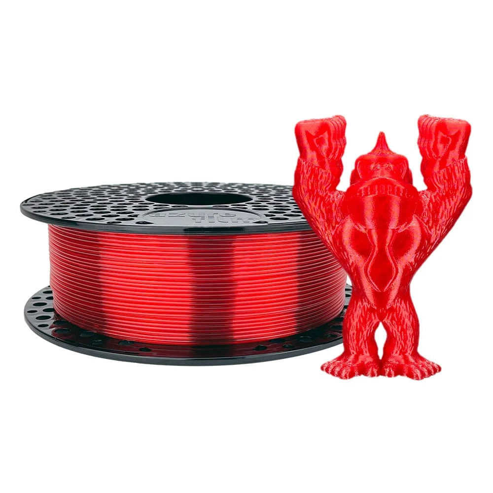 Azurefilm PETG Transparent Filament Red 1000g
