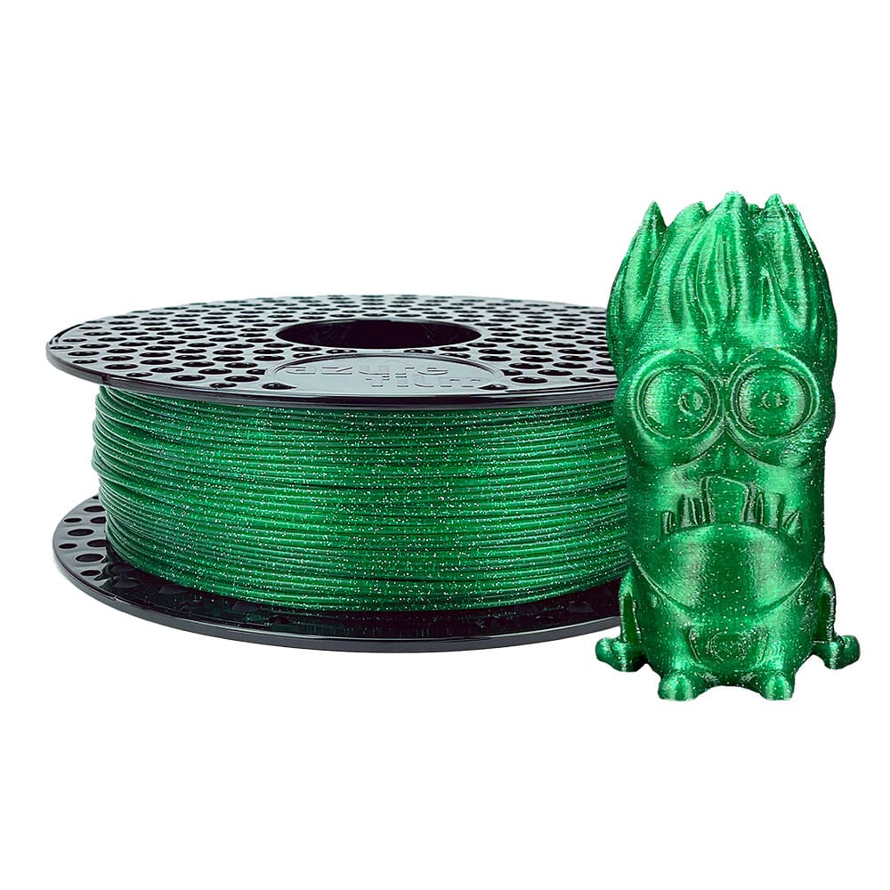 Azurefilm PLA Glitter Filament Green 1000g
