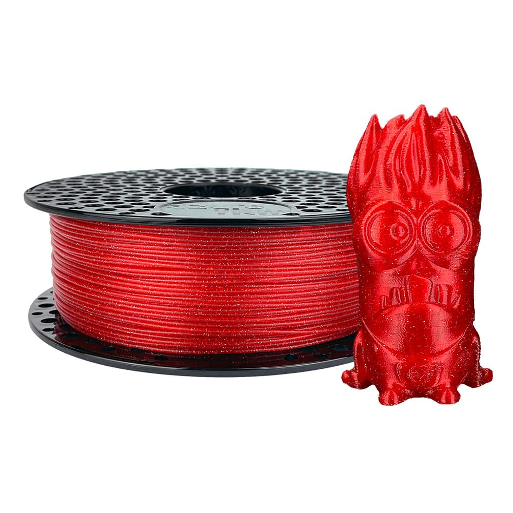 Azurefilm PLA Glitter Filament Red 1000g