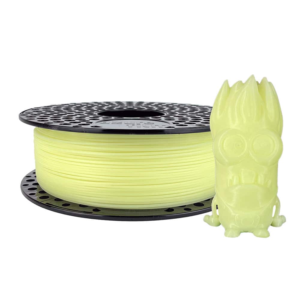 Azurefilm PLA Glow Filament UV Light Yellow 1000g