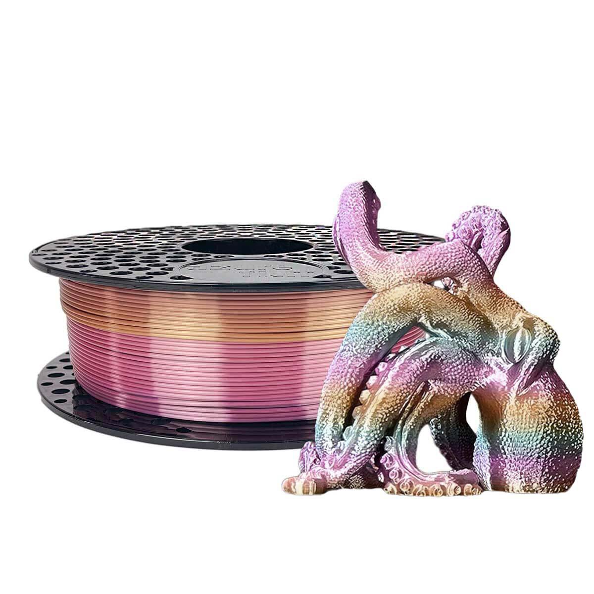 Azurefilm PLA Silk Filament Rainbow Tropicana 1000g
