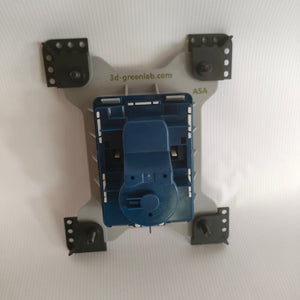 3D Print Model invisible toilet button for tiles
