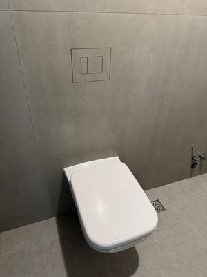 3D Print Model invisible toilet button for tiles